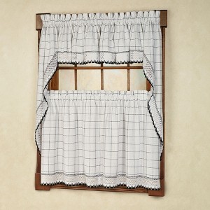 Adirondack Cotton Kitchen Window Curtains by Sweet Home Collection® - 1 of 3