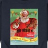 Men's - Coca-Cola - Sip Of Good Taste Vintage Coca Cola Santa Graphic Fleece Sweatshirt - 2 of 4