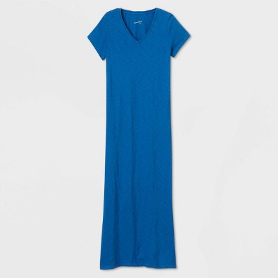 blue tee shirt dress