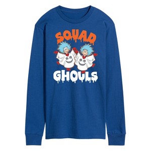 Men's - Dr. Seuss - Squad Ghouls Thing 1 and Thing 2 Long Sleeve Graphic T-Shirt - 1 of 4