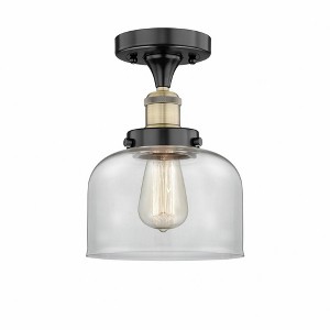 Bell - 1 Light Semi-Flush Mount In Industrial Style-8.25 Inches Tall and 6.5 Inches Wide - 1 of 1
