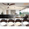 Sofucor 52" Smart Ceiling Fan, Indoor/Outdoor Ceiling Fans with Lights and Remote, Compatible with Alexa/Google/App - 3 of 4