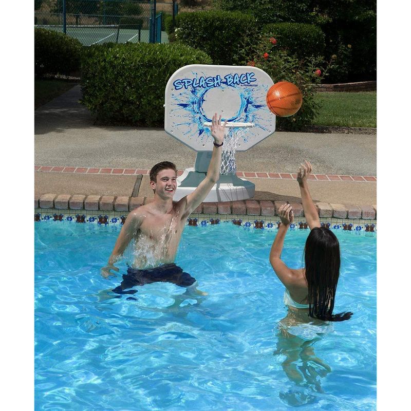 Swim Central 16' SplashBack Basketball and Volleyball Combo Swimming Pool Game, 3 of 4
