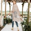 Anna-Kaci Women's Embroidered Floral Butterfly Crochet Drop Shoulder Cardigan - 3 of 4