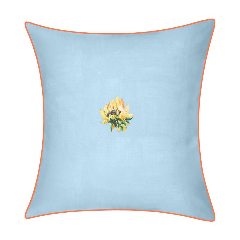 Watercolor Sunflower Indoor/Outdoor Throw Pillow Capri - Edie@Home, 3 of 10