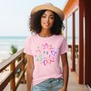 Simply Sage Market Women's Tie Dye Sun Short Sleeve Graphic Tee - XL - Pink - 2 of 3