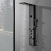BWE 5-jet shower panel system with rain shower head and shower rail, shower tower with LED light - 3 of 4