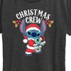 Women's - Lilo and Stitch - Christmas Crew Short Sleeve Graphic T-Shirt - 2 of 4