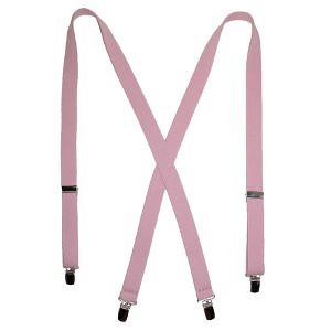 CTM Women's Elastic Clip-End 1 Inch Basic Suspenders - 1 of 4
