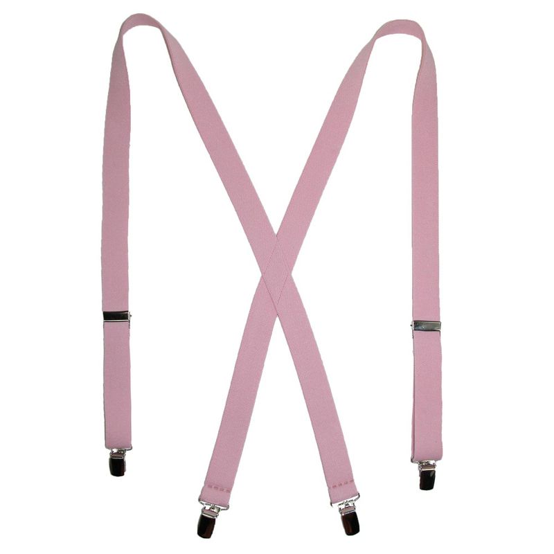 CTM Women's Elastic Clip-End 1 Inch Basic Suspenders, 1 of 2