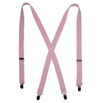 CTM Women's Elastic Clip-End 1 Inch Basic Suspenders