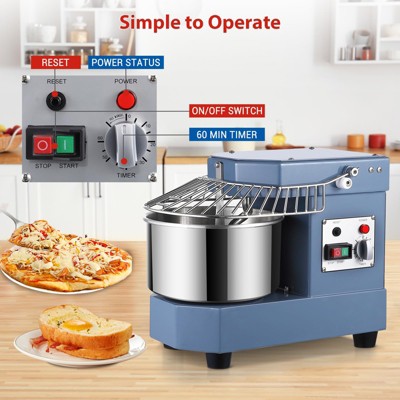 Commercial Dough Mixer, Food-Grade Stainless Steel Bowl, Security Shield , Commercial Food Mixer for Restaurant Pizzeria