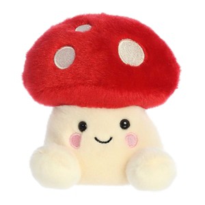 Aurora Palm Pals 4.5" Amanita Mushroom Red Stuffed Animal - 1 of 4