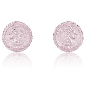 SHINE by Sterling Forever Sterling Silver Crown Jewel Stud Earrings - 1 of 4