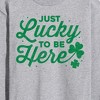 Men's - Instant Message - Just Lucky To Be Here Long Sleeve Graphic T-Shirt - 2 of 4