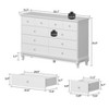 FUFU&GAGA 10 Drawer Horizontal Dresser Wooden Leg Chest of Drawers Choice for Bedroom - 4 of 4