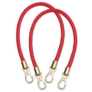 Unique Bargains PU Leather Braided Fashion Women's Handbag Purse Strap 2 Pcs - 1 of 4