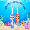 Toothbrush Toys Aqua the Mermaid & Chompers the Shark Multipack, Extra Soft Bristles with Easy Grip for Small Hands, Makes Brushing an Adventure - image 3 of 4