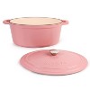 BergHOFF Neo 8Qt. Cast Iron Oval Covered Dutch Oven, Pink - 4 of 4