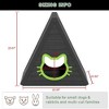 CAVINAS  Triangular Cat House, Dark Cozy Cave for 1-2 Adult Cats, Easy Assembly for Indoor & Outdoor Use,Black - 4 of 4