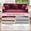 78.7" King Size Convertible Sleeper Sofa Bed With 3 Pillows, High Resilience Memory Foam Removable Folding Sofa Couch, Perfect for Bedroom Living Room - 2 of 4