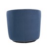 Velvet Swivel Barrel Chair with Removable Cushion, Reversible Seat, and 360-Degree Swivel - 4 of 4
