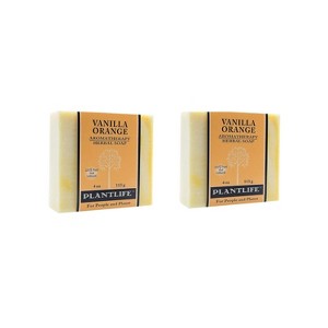 Plantlife Vanilla Orange Bar Soap – Moisturizing, Soothing, Handcrafted, Plant-Based – Made in California, 4oz - 1 of 2