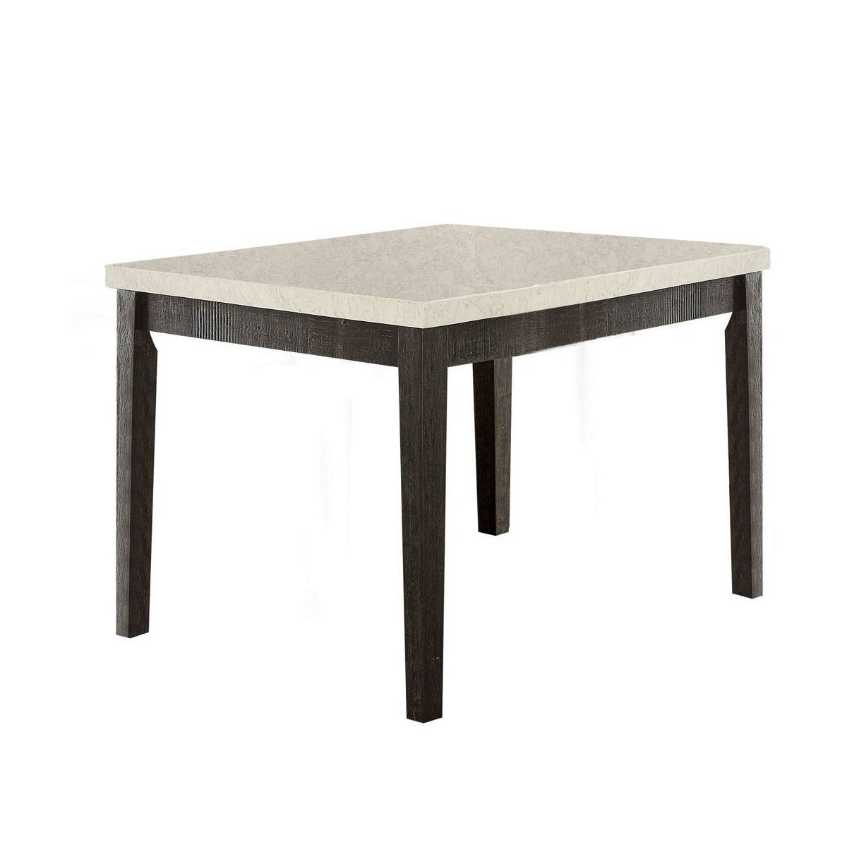54" Nolan Accent Table White Marble/Salvage Dark Oak - Acme Furniture - thumbnail 6