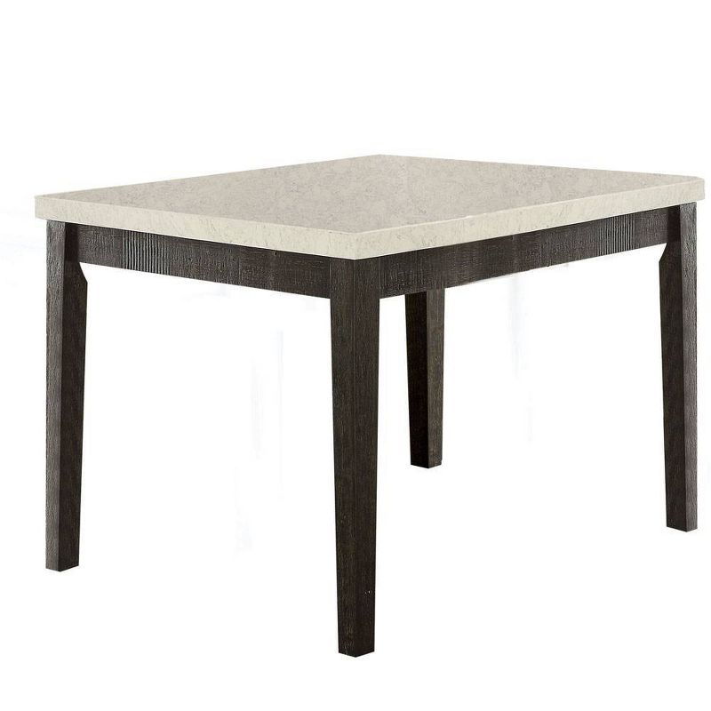 54&#34; Nolan Accent Table White Marble/Salvage Dark Oak - Acme Furniture, 6 of 8