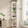 Hommoo 78.7 Inch Tall Narrow Corner Bookshelf - 3 of 4