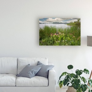12" x 19" St. Joseph River Centreville Michigan by Monte Nagler - Trademark Fine Art: Canvas Wall Painting, Unframed Digital Artwork - 1 of 4
