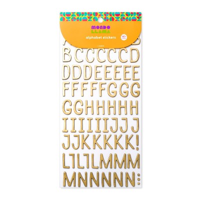 12 Pack: Gold Foil Alphabet Stickers by Recollections™