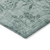 Sage Fern Green And Ivory Floral Washable Indoor Outdoor Area Rug - 4 of 4
