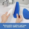Attop Shower Bathtub Tub Tile Scrubber Cleaning Brush with 51'' Handle, 5 Non-Scratch Scouring Pads, Adjustable Long Handled Scrub Brush - 3 of 4