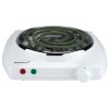 Brentwood Electric 1000W Single Burner (White) - 3 of 4