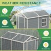 LACOO 4' x 6' Outdoor Storage Plastic Shed with Window and Floor - 3 of 4