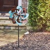 Southern Patio 36"H Pinwheel Wind Spinner in Rust Patina Finish - Southern Patio - 4 of 4