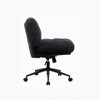 Kumasinova Widened Cross-Legged Office Chair,Swivel Armless Chair with Adjustable Height,Ergonomic Desk Chair for Home Office,Vanity,Bedroom - 4 of 4