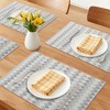 REGALWOVEN Plastic Placemats Set of 6 Placemats with Pattern for Dining Table Decor Washable Kitchen Table Mat Wipe Clean - 2 of 4