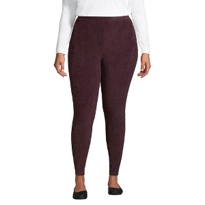 Lands' End Women's Sport Knit High Rise Corduroy Leggings - 1 of 3