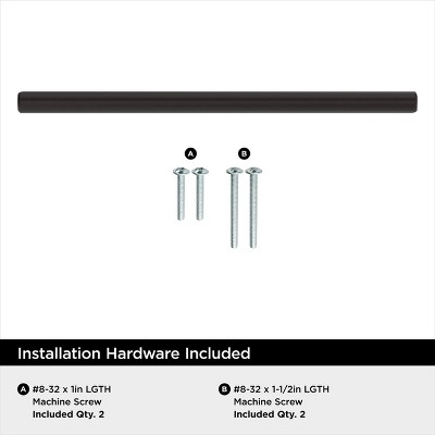 Oil-Rubbed Bronze 6-5/16 inch Modern Bar Cabinet Pull
