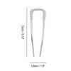 Unique Bargains Women's U-shaped Twisted Hair Pin 1 Pc - 4 of 4