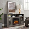 58" Modern TV Media Stand for TVs Up to 65" with Open and Closed Storage Compartments, Contemporary Entertainment Console for Living Room - 3 of 4