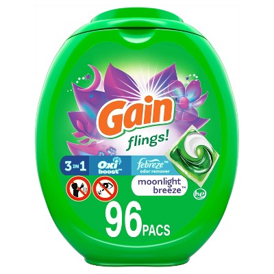 Gain flings! Moonlight Breeze Liquid Laundry Detergent Pacs - 96ct/71oz