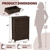 Drawer Dresser for Bedroom, Wooden Chest of Drawers, Fluted Storage Organizer for Living Room Hallway and Entryway - 2 of 4