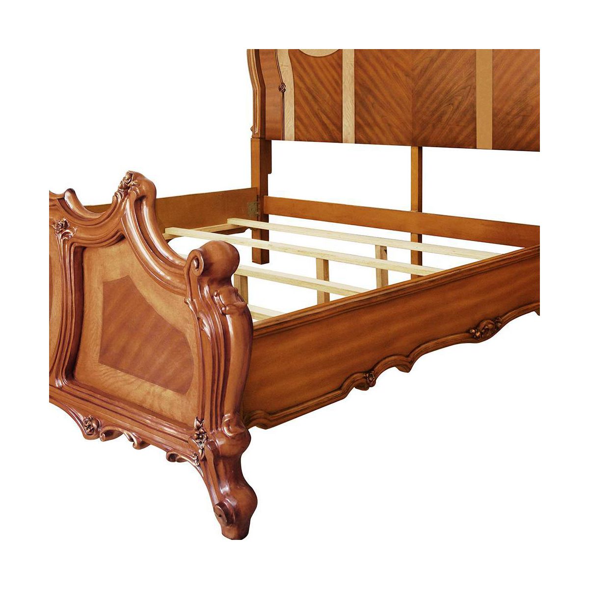 Picardy 93" King Bed Honey Oak - Acme Furniture - thumbnail 2