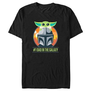 Men's Star Wars: The Mandalorian #1 Father Din Djarin and Grogu T-Shirt - 1 of 4