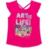 L.O.L. Surprise! Neon Q.T. Bon Bon Girls T-Shirts Dolphin Active Leggings and Shorts 4 Piece Outfit Set Toddler - 4 of 4