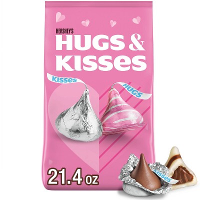 Hershey's Kisses & Hugs Valentine's Day Chocolate Assorted Candy - 21.4oz