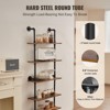 VEVOR Industrial Pipe Shelf, 5 Tier 24x9.84in, Wall-Mount Floating Rustic Wood Shelves Bracket Display Bookshelf,Storage Rack Sundries Holder, Black - 4 of 4